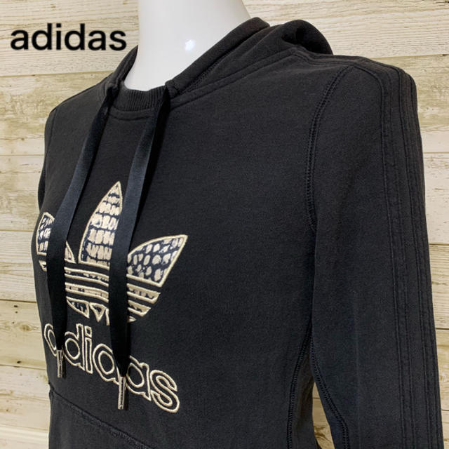 adidas(アディダス)の〈激レア〉adidas originals アディダス♥パーカー ビッグロゴ レディースのトップス(パーカー)の商品写真