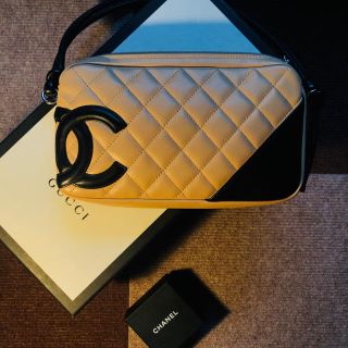 シャネル(CHANEL)の「美品」シャンネル　カンボンライン　ベージュ(ショルダーバッグ)