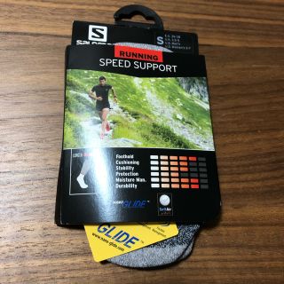 サロモン(SALOMON)の②サロモン Salomon ランニングソックス スピード サポート 赤 新品S(ウェア)