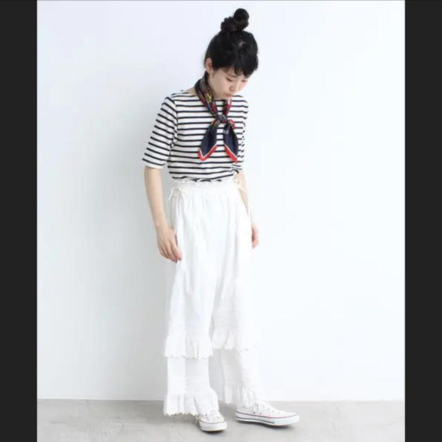 Dot&Stripes CHILDWOMAN(ドットアンドストライプスチャイルドウーマン)のDot&Stripes CHILD WOMAN いちごレース ワイドパンツ レディースのパンツ(カジュアルパンツ)の商品写真