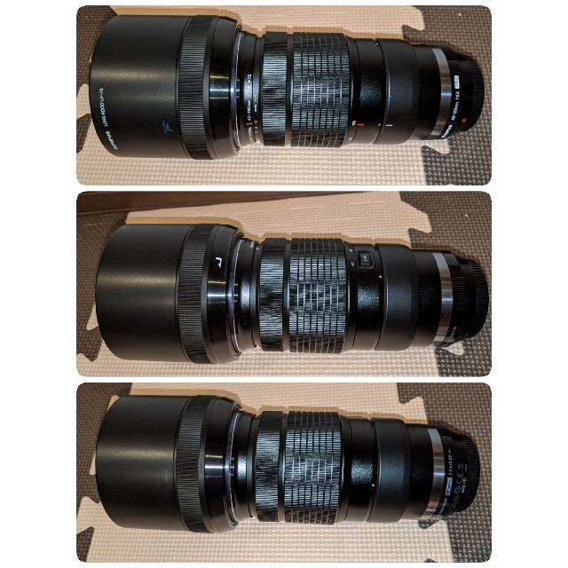 OLYMPUS(オリンパス)のうにやま様専用 OLYMPUS 40-150mm F2.8 PRO テレコン付き スマホ/家電/カメラのカメラ(レンズ(ズーム))の商品写真