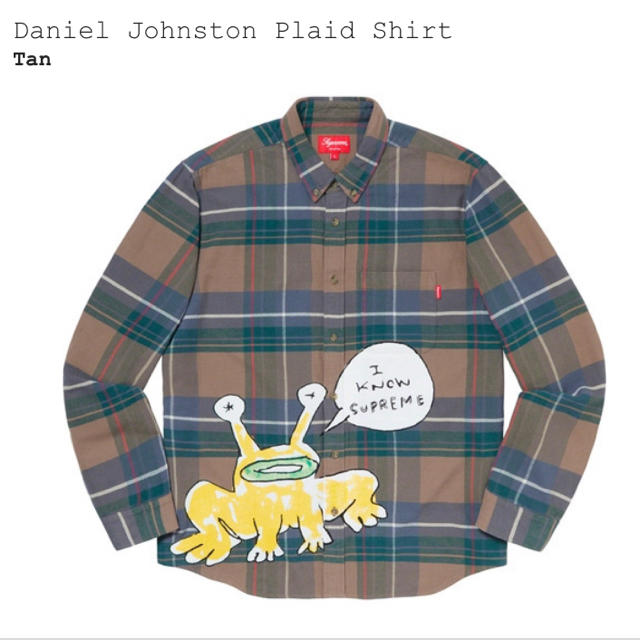 supreme daniel johnston plaid shirt XL