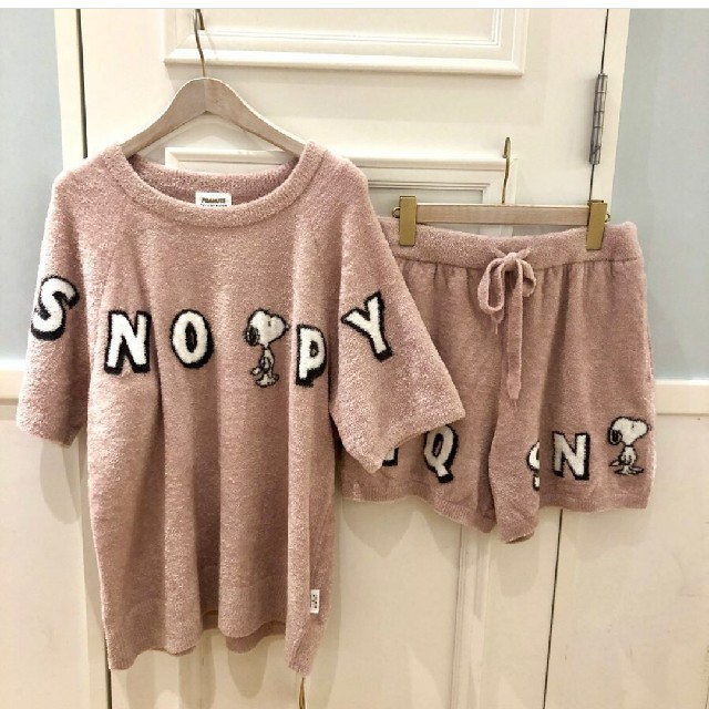 PEANUTS】スヌーピー ジャガードプルオーバー、ショートパンツ