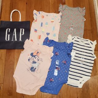 ベビーギャップ(babyGAP)の70 フリルロンパース(ロンパース)