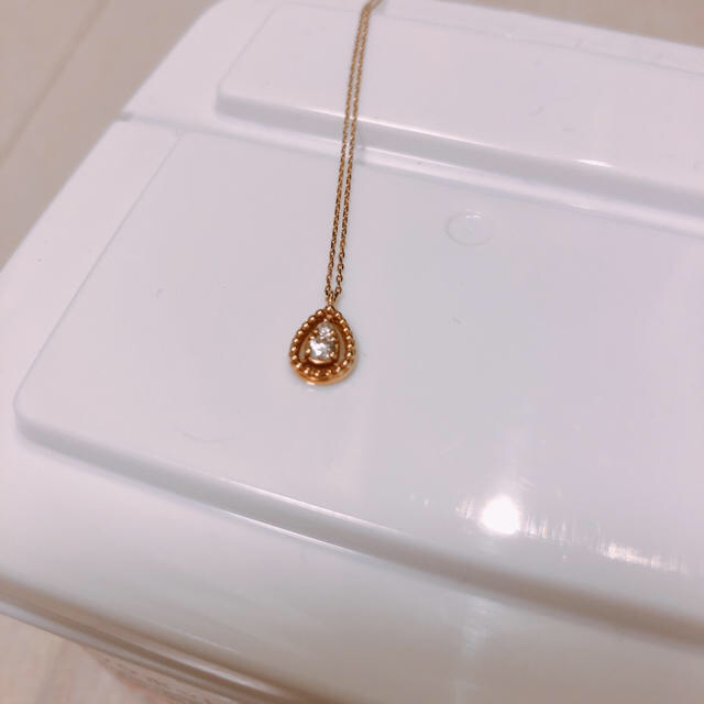 Vendome Aoyama(ヴァンドームアオヤマ)の美品　ヴァンドームアオヤマ　K10 ネックレス　ダイヤ レディースのアクセサリー(ネックレス)の商品写真