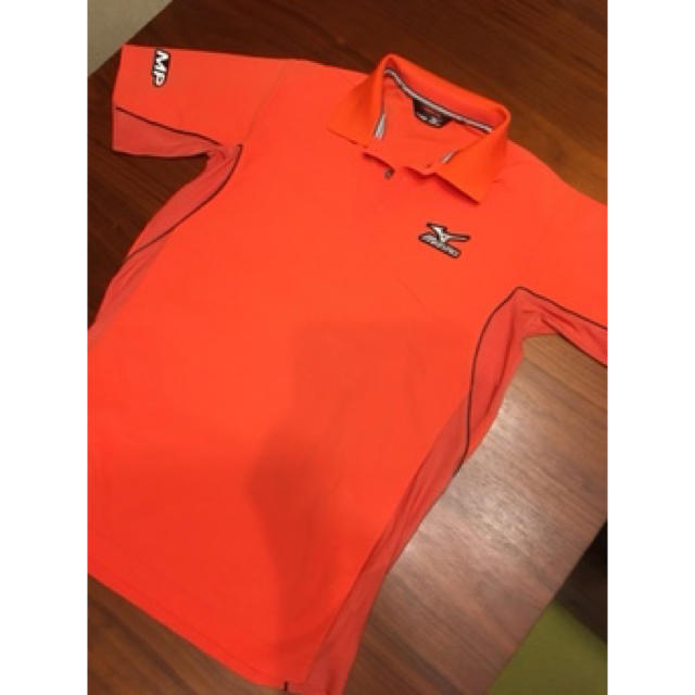 MIZUNO(ミズノ)のミズノ　オレンジ　ポロシャツ　M メンズのトップス(ポロシャツ)の商品写真