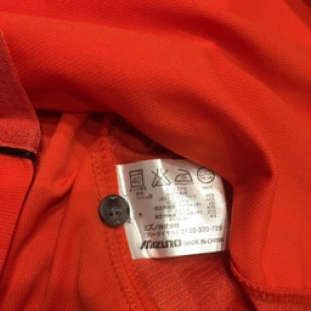 MIZUNO(ミズノ)のミズノ　オレンジ　ポロシャツ　M メンズのトップス(ポロシャツ)の商品写真