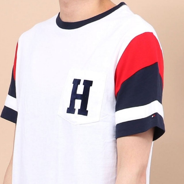 TOMMY HILFIGER(トミーヒルフィガー)の新品 Tommy hilfiger トミーヒルフィガー ボーダーTシャツ M メンズのトップス(Tシャツ/カットソー(半袖/袖なし))の商品写真