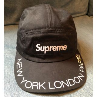 シュプリーム(Supreme)のsupreme CAP ブラック(キャップ)