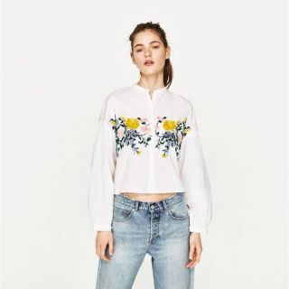 ザラ(ZARA)のZARA 花柄ブラウス(シャツ/ブラウス(長袖/七分))