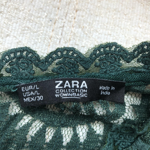 ZARA(ザラ)のZARA ザラ レーストップス Ｌサイズ レディースのトップス(Tシャツ(長袖/七分))の商品写真