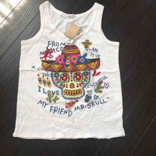 ラフ(rough)のrough☆ラフ タンクトップ　新品タグつき　刺繍かわいい(タンクトップ)