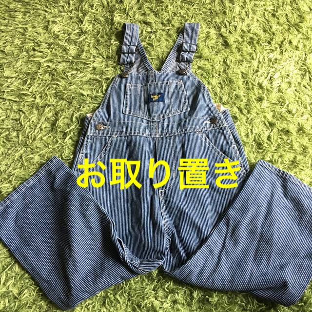 OshKosh(オシュコシュ)のオシュコシュ ヒッコリー オーバーオール 95 キッズ/ベビー/マタニティのキッズ服男の子用(90cm~)(その他)の商品写真