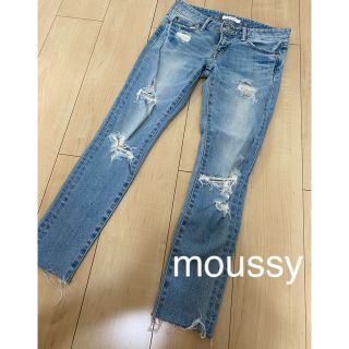 マウジー(moussy)のmoussy スキニークラッシュダメージデニム(デニム/ジーンズ)