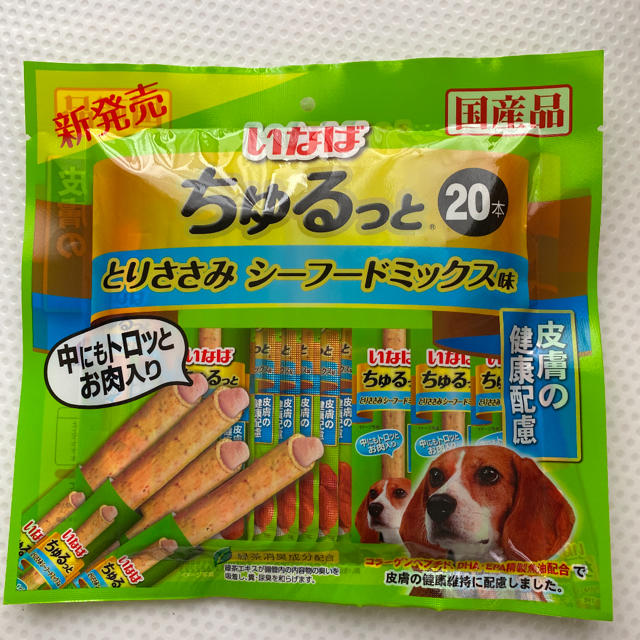 いなばペットフード(イナバペットフード)の犬　おやつ　いなば　ちゅるっと　20本 その他のペット用品(ペットフード)の商品写真