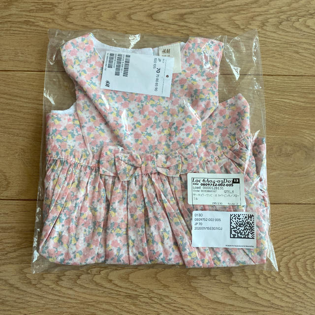 H&M 花柄ワンピース♡新品 キッズ/ベビー/マタニティのベビー服(~85cm)(ワンピース)の商品写真