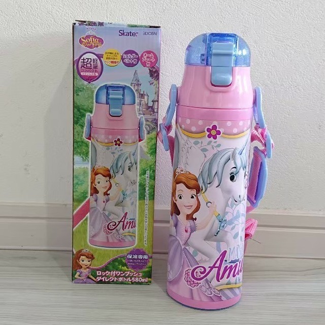 Disney(ディズニー)のソフィア 新品 超軽量 ダイレクトステンレスボトル 580ml キッズ/ベビー/マタニティの授乳/お食事用品(水筒)の商品写真