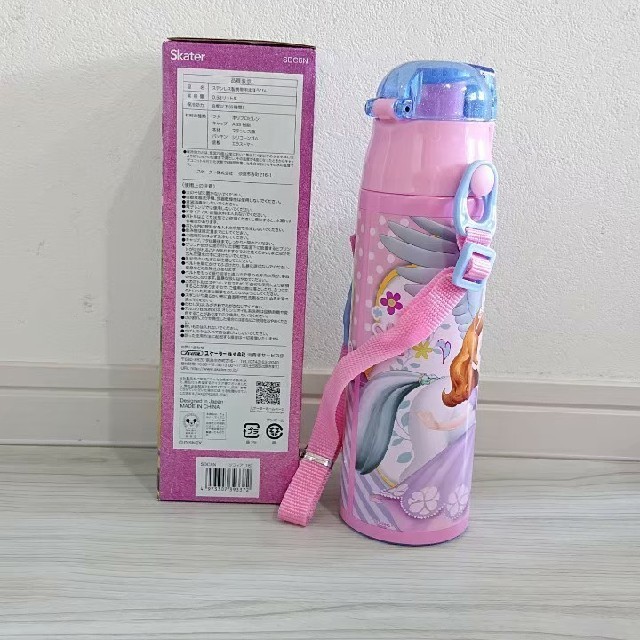 Disney(ディズニー)のソフィア 新品 超軽量 ダイレクトステンレスボトル 580ml キッズ/ベビー/マタニティの授乳/お食事用品(水筒)の商品写真