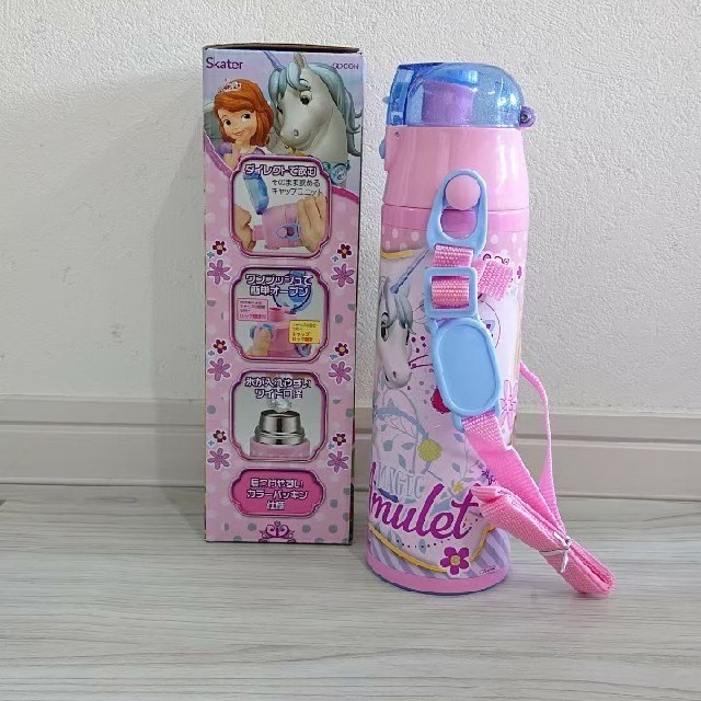 Disney(ディズニー)のソフィア 新品 超軽量 ダイレクトステンレスボトル 580ml キッズ/ベビー/マタニティの授乳/お食事用品(水筒)の商品写真