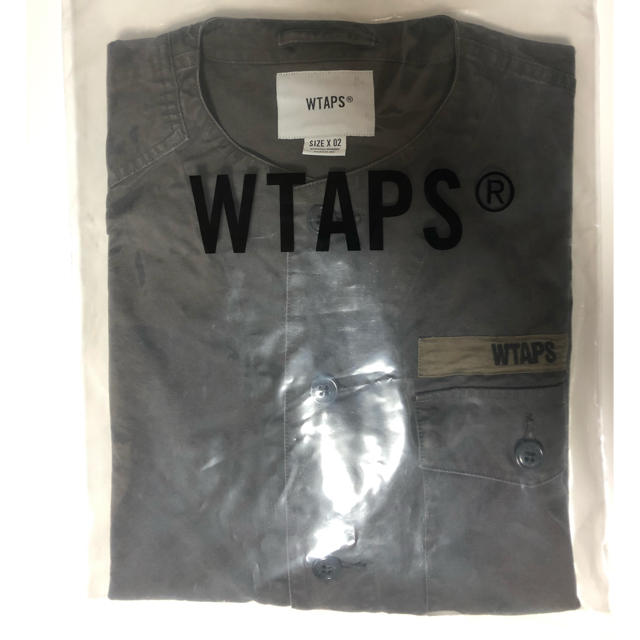 W)taps(ダブルタップス)の(サイズM) 20SS WTAPS SCOUT LS SHIRT GRAY メンズのトップス(シャツ)の商品写真