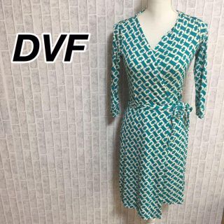 ダイアンフォンファステンバーグ(DIANE von FURSTENBERG)のシルク ダイアン フォン ファステンバーグ カシュクール ラップワンピース ２(ひざ丈ワンピース)