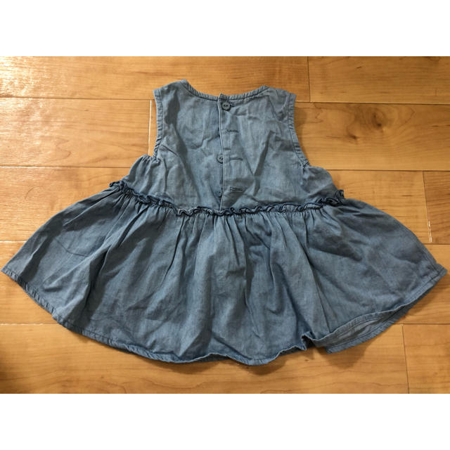 petit main(プティマイン)のpetitmain プティマイン　デニムセットアップ キッズ/ベビー/マタニティのキッズ服女の子用(90cm~)(Tシャツ/カットソー)の商品写真