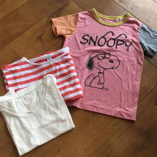 ユニクロ(UNIQLO)のキッズTシャツ3枚　スヌーピー  uu アンダーカバー(Tシャツ/カットソー)