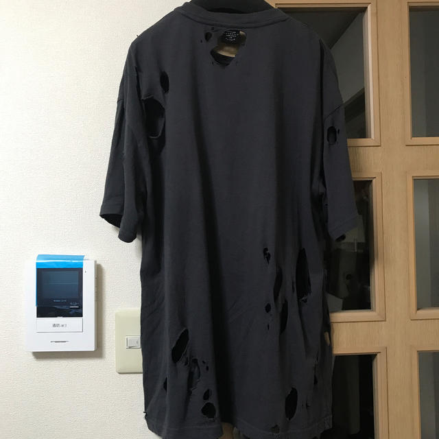 moussy(マウジー)の17SS クラッシュ加工 プリントT メンズのトップス(Tシャツ/カットソー(半袖/袖なし))の商品写真