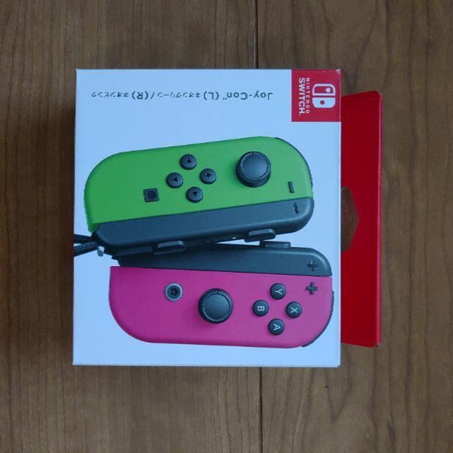 Nintendo Switch(ニンテンドースイッチ)の新品 Joy-Con(L) ネオングリーン／(R) ネオンピンク Switch エンタメ/ホビーのゲームソフト/ゲーム機本体(その他)の商品写真