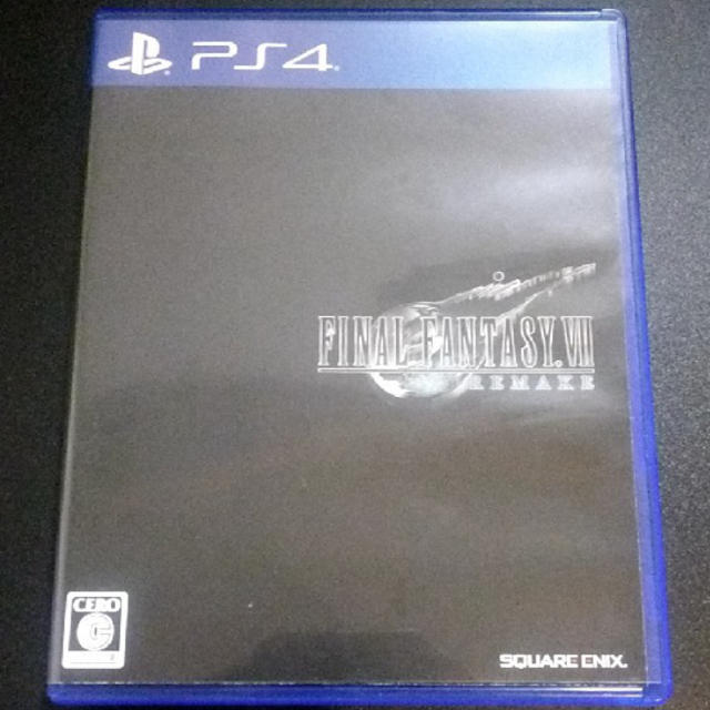 PlayStation4(プレイステーション4)のファイナルファンタジー7 ff7 リメイク　ps4 美品　即日発送 エンタメ/ホビーのゲームソフト/ゲーム機本体(家庭用ゲームソフト)の商品写真