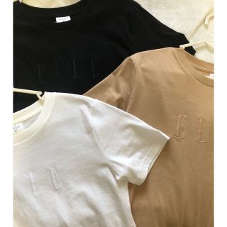 ジーユー(GU)のGU ELLE コラボ　3枚セット　Tシャツ　美品未使用(Tシャツ(半袖/袖なし))