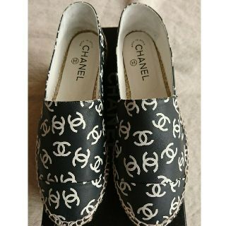 シャネル(CHANEL)の専用☆CHANEL・新品・エスパドリーユ黒サンダル(サンダル)