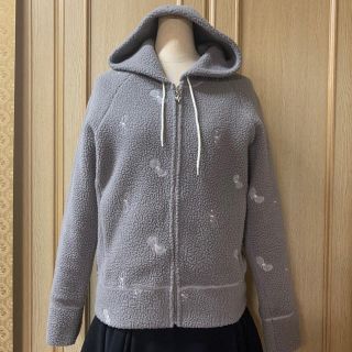 ミナペルホネン(mina perhonen)の美品☆ミナペルホネン　mina perhonen choucho フリースパーカ(パーカー)