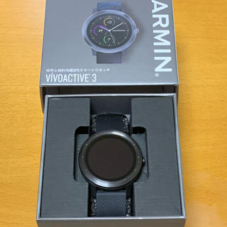 ガーミン(GARMIN)のGARMIN  VIVO ACTIVE 3  BLACK SLATE(腕時計(デジタル))
