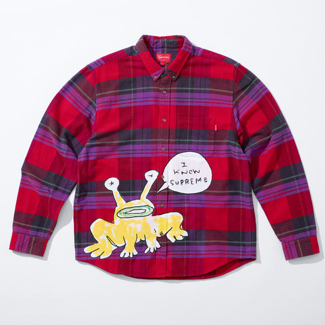 定価以下！supreme Daniel Johnston plaid shirt