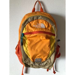 ザノースフェイス(THE NORTH FACE)のノースフェイス デイパック small day オレンジ used(リュックサック)