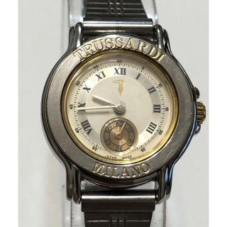 196 時計 美品 TRUSSARDI TR-7014N  秒針独立 女性 洒落(腕時計)