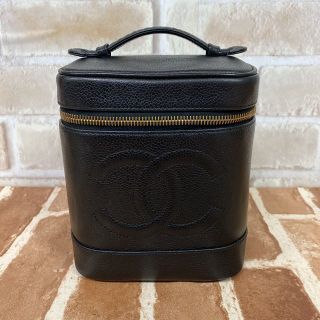 正規品 CHANEL シャネル バニティバッグ キャビアスキン