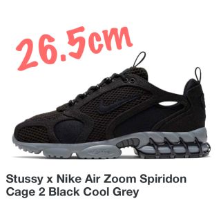 ステューシー(STUSSY)のSTUSSY / NIKE AIR ZOOM SPIRIDON CAGE 2(スニーカー)