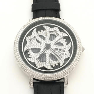 LILY 46MM BLACK x SILVER  ブリラミコ　スワロフスキー(腕時計(アナログ))