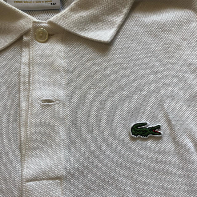 LACOSTE(ラコステ)のラコステ ポロシャツ 白 日本製 レディースのトップス(ポロシャツ)の商品写真