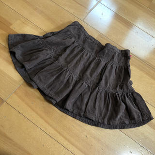 プチバトー(PETIT BATEAU)のプチバトー　4ans/102cm  茶色　スカート(スカート)
