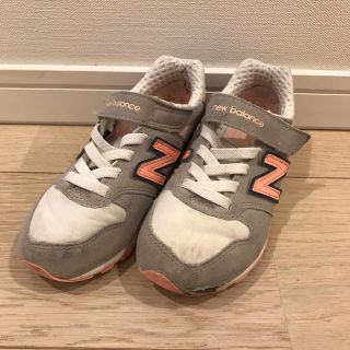 ニューバランス(New Balance)のニューバランス  18cm グレーオレンジ(スニーカー)