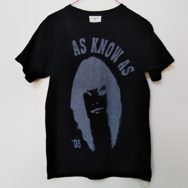 AS KNOW AS(アズノウアズ)の★アズノウアズ★黒のプリントTシャツ★半袖コットン100%★モノクロお洒落★ レディースのトップス(Tシャツ(半袖/袖なし))の商品写真