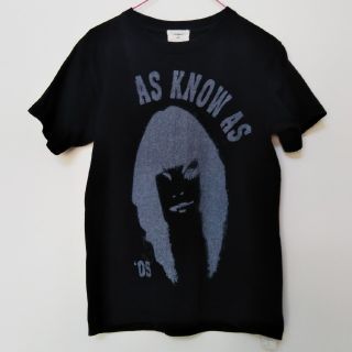 アズノウアズ(AS KNOW AS)の★アズノウアズ★黒のプリントTシャツ★半袖コットン100%★モノクロお洒落★(Tシャツ(半袖/袖なし))