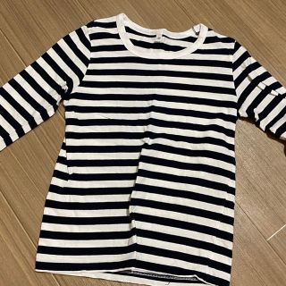 ムジルシリョウヒン(MUJI (無印良品))の無印良品　ボーダーカットソー　120 キッズ(Tシャツ/カットソー)