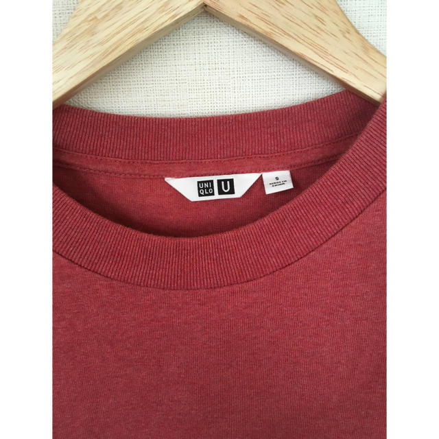UNIQLO(ユニクロ)のユニクロU オーバーサイズTシャツ　ピンク メンズのトップス(Tシャツ/カットソー(半袖/袖なし))の商品写真