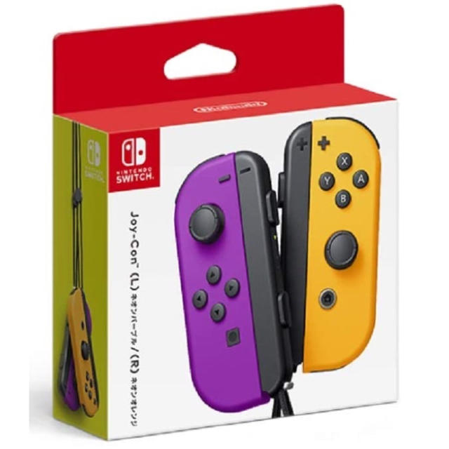Nintendo Switch(ニンテンドースイッチ)の新品 Joy-Con (L) ネオンパープル/ (R) ネオンオレンジ 即購入可 エンタメ/ホビーのゲームソフト/ゲーム機本体(家庭用ゲーム機本体)の商品写真
