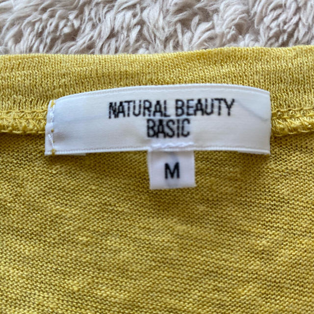 NATURAL BEAUTY(ナチュラルビューティー)のリネン　　Tシャツ レディースのトップス(Tシャツ(半袖/袖なし))の商品写真