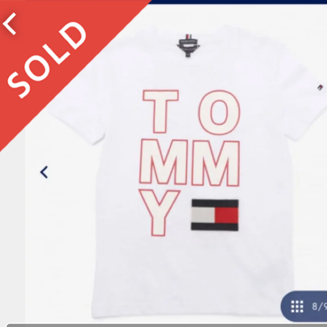 新品 】 - HILFIGER TOMMY トミーヒルフィガー Tシャツ バックプリント